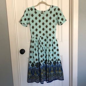 Sea Foam Paisley LuLaRoe Amelia